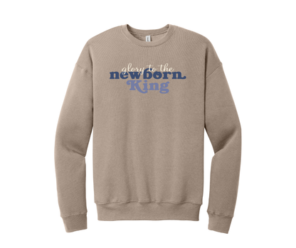 Glory to the Newborn King Sweatshirt, Christmas Sweatshirt, Christian Sweatshirt