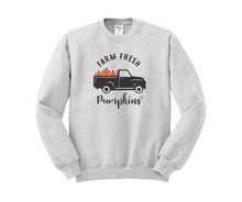 Farm Fresh Harvest Crewneck Sweatshirt, Fall Sweatshirt, Autumn Sweatshirt, Pumpkin Sweatshirt, Women's Sweatshirt
