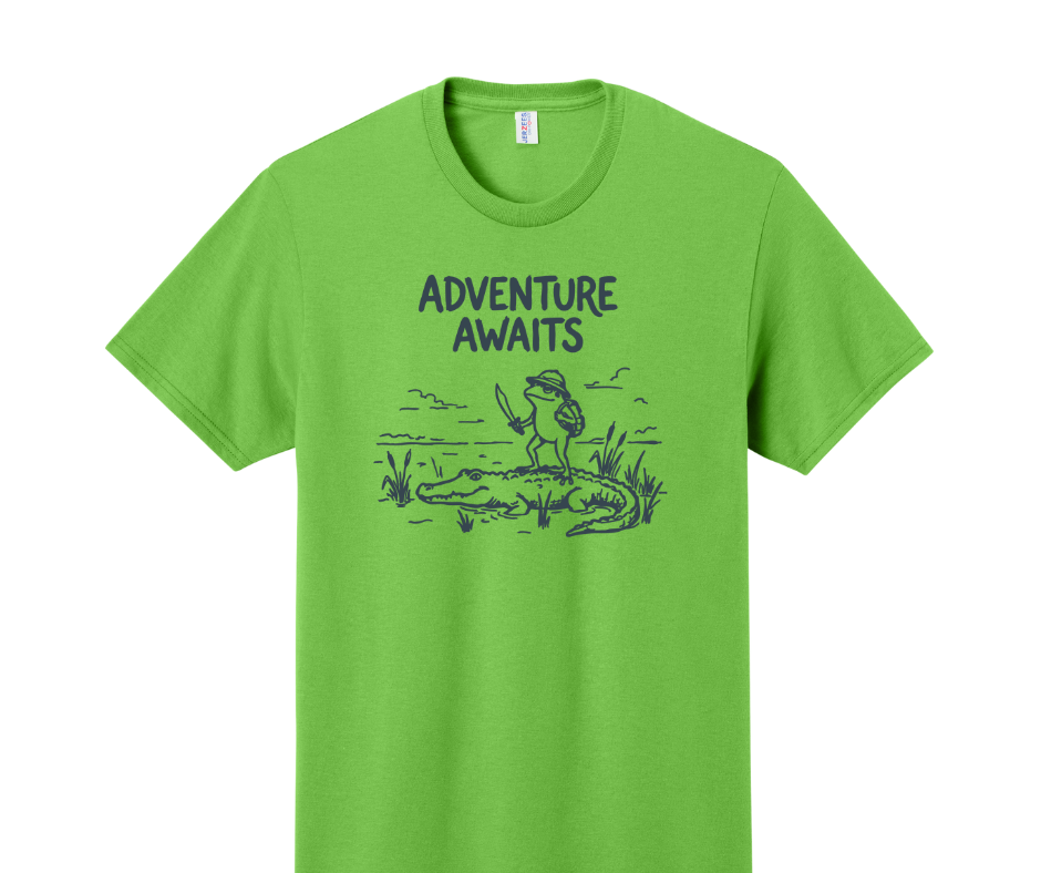 Adventure Awaits Shirt, Funny Shirt, Frog Shirt