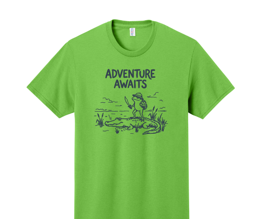 Adventure Awaits Shirt, Funny Shirt, Frog Shirt