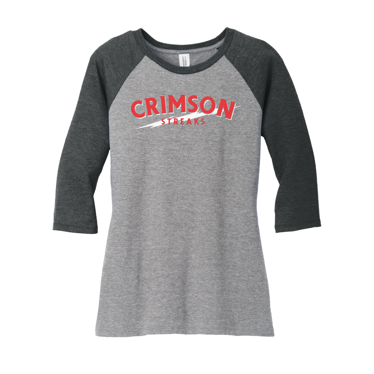 SJCC/BHCS (SJAS-14) Design on District Women’s Perfect Tri 3/4-Sleeve Raglan (DM136L)