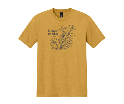 Consider the Lilies Matthew 6:28 Shirt, Spring Shirt, Christian Shirt, Women's Shirt, Faith Shirt