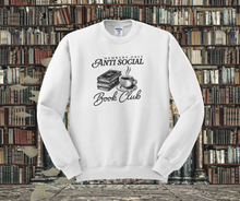 Members only Antisocial Book Club Crewneck Sweatshirt, Book Crewneck Sweatshirt, Book Lover Crewneck Sweatshirt