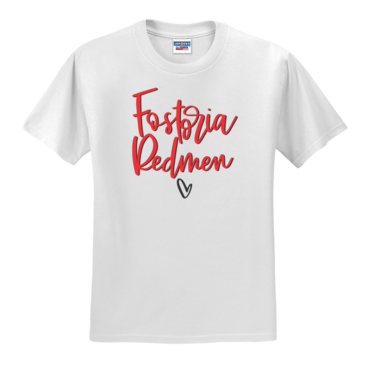 Fostoria Redmen (FOS-03) Design on Optional Apparel