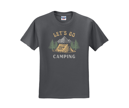 Let's Go Camping, Camping Shirt, Nature Shirt, Tent Camping Shirt (29M)