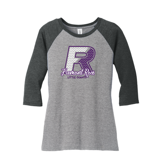 Fremont Ross (FRAS-21) Design on District Women’s Perfect Tri 3/4-Sleeve Raglan (DM136L)