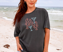 Lobster Martini Shirt, Summer Shirt, Women's Shirt (1717)