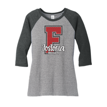 Fostoria (FOS-02) Design on District Women’s Perfect Tri 3/4-Sleeve Raglan (DM136L)