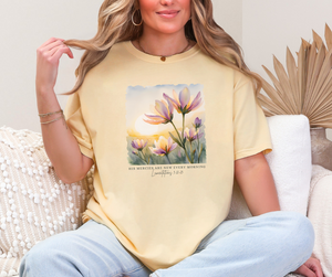 His Mercies are New Every Morning Shirt, Faith Shirt, Bible Quote Shirt (1717)