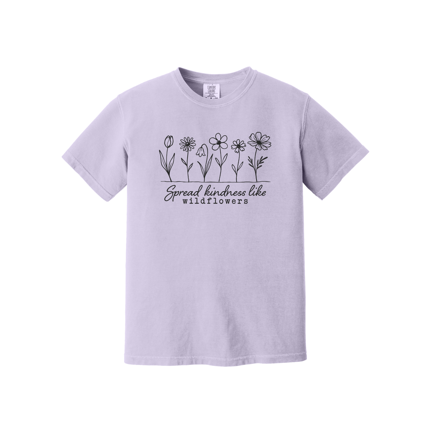 Spread Kindness Like Wildflowers Shirt, Floral Shirt, Women's Shirt, Spring Shirt (1717)
