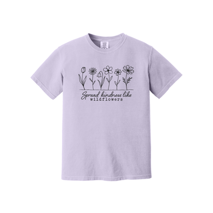 Spread Kindness Like Wildflowers Shirt, Floral Shirt, Women's Shirt, Spring Shirt (1717)