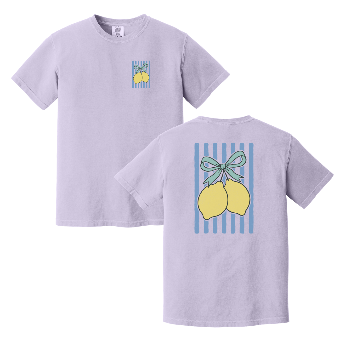 Lemon Shirt, Coquette Bow Shirt, Summer Shirt, Women's Shirt