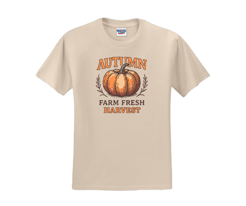 Autumn Farm Fresh Harvest Shirt, Fall Shirt (29M)