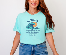 Mightier Than The Waves is His Love For You Shirt, Christian Shirt, Summer Shirt, Women's Shirt (1717)