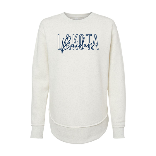 Lakota (RAS-64) Design on Women's Weekend Fleece Crewneck Sweatshirt (LAT3525)