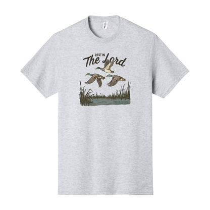 Rest in the Lord Shirt, Christian Shirt, Nature Shirt, Duck Shirt, Mallard Shirt
