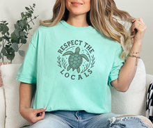 Respect the Locals Shirt, Ocean Shirt, Turtle Shirt (1717)