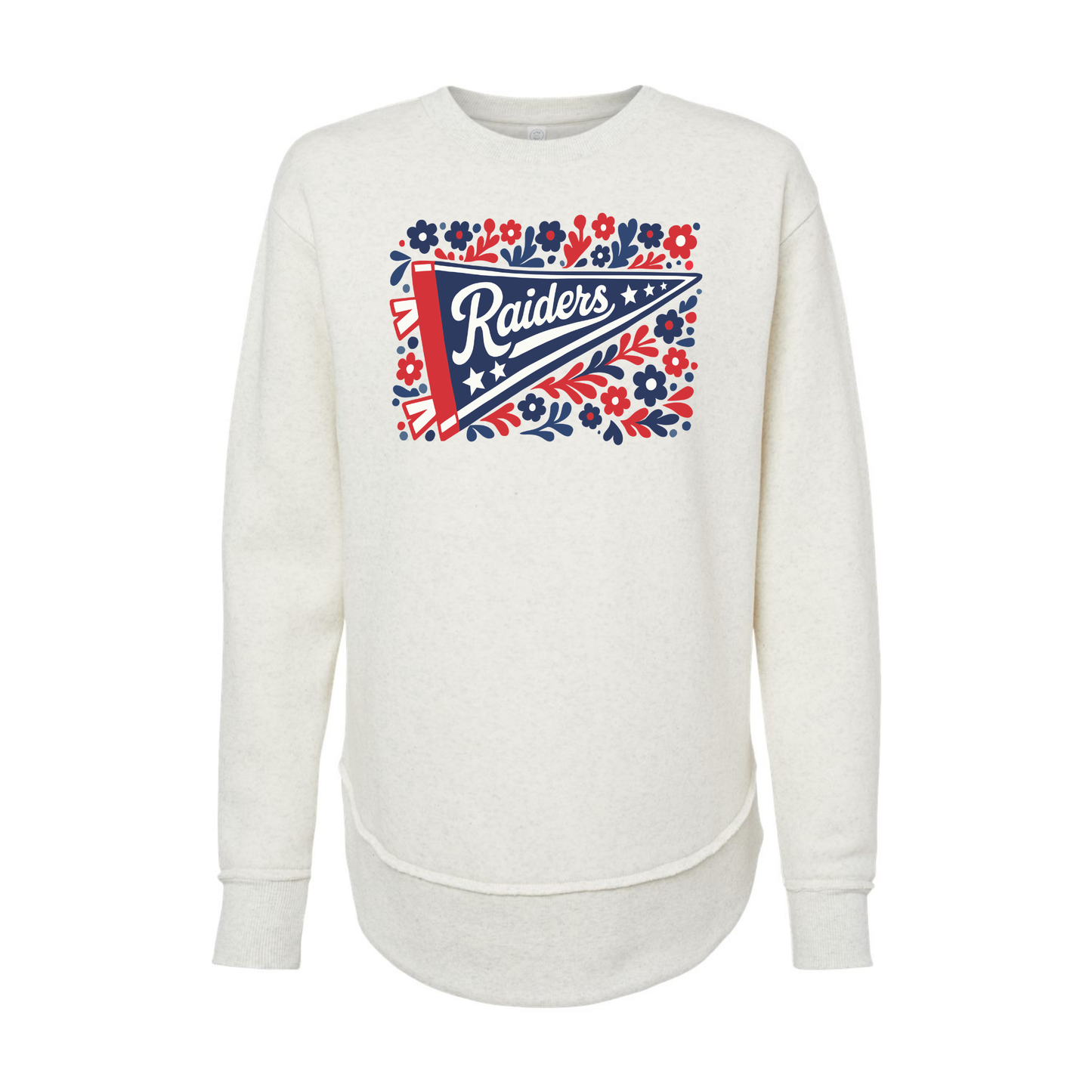 Lakota (RAS-74) Design on Women's Weekend Fleece Crewneck Sweatshirt (LAT3525)