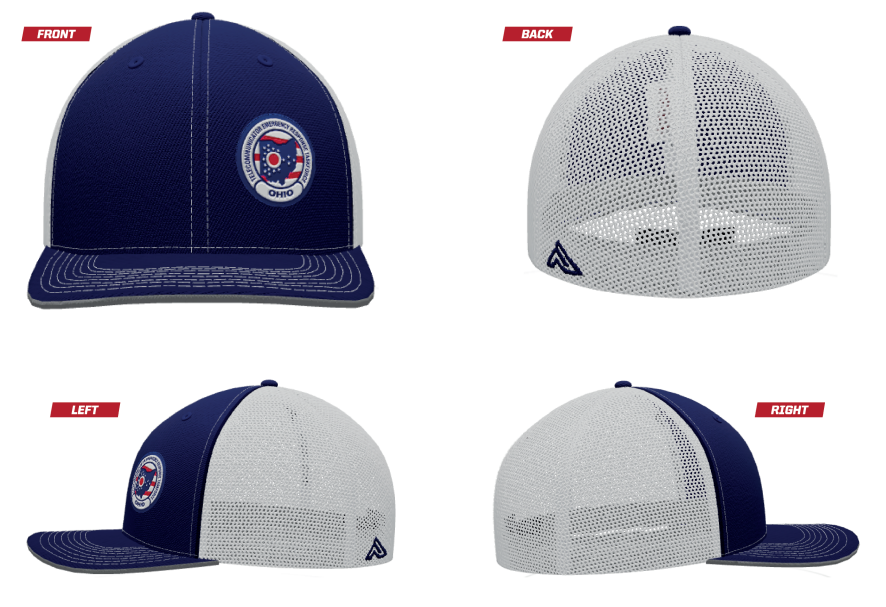 Ohio Tert Pacific Headwear Trucker Pacflex Cap with woven patch (404M)