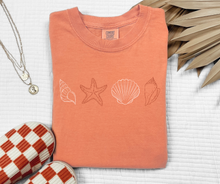 Sea Shells Shirt, Ocean Shirt, Shell Shirt, Starfish Shirt (1717)