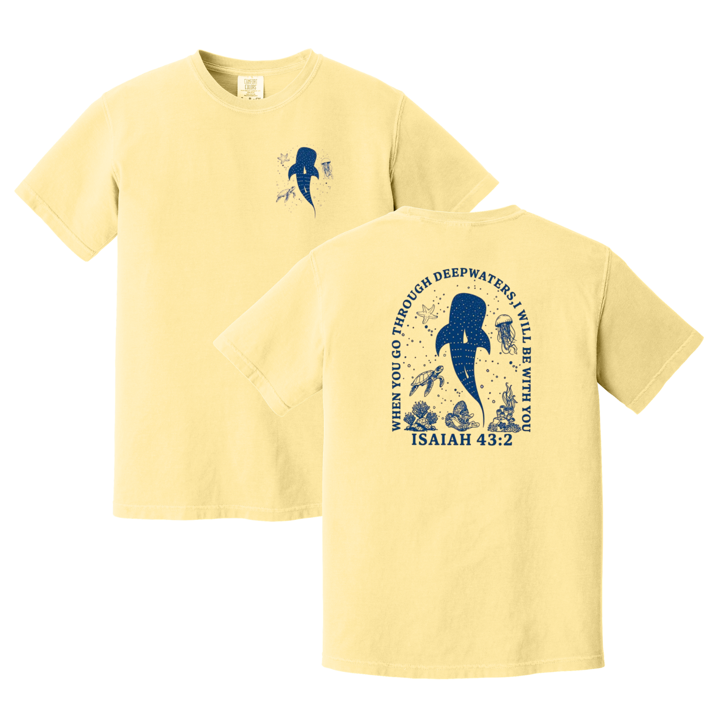 When You Go Through Deep Waters, I Will Be With You Shirt, Christian Shirt, Faith Shirt