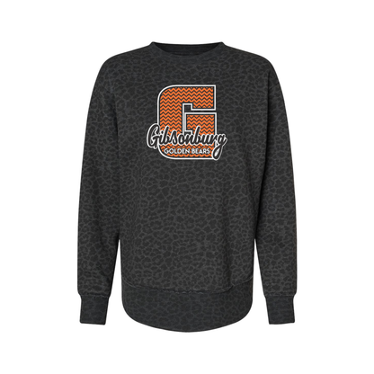 Gibsonburg (GBAS-06) Design on Women's Weekend Fleece Crewneck Sweatshirt (LAT3525)