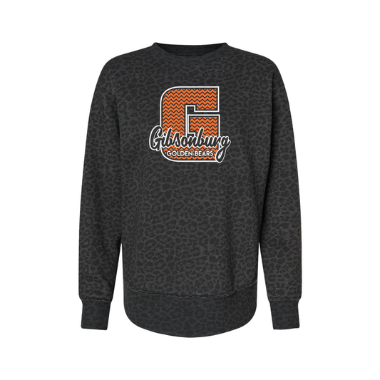 Gibsonburg (GBAS-06) Design on Women's Weekend Fleece Crewneck Sweatshirt (LAT3525)