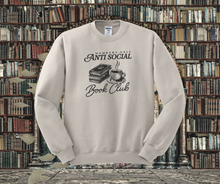 Members only Antisocial Book Club Crewneck Sweatshirt, Book Crewneck Sweatshirt, Book Lover Crewneck Sweatshirt
