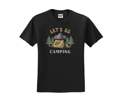 Let's Go Camping, Camping Shirt, Nature Shirt, Tent Camping Shirt (29M)