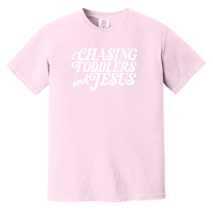 Chasing Toddlers & Jesus Shirt, Mom Shirt, Faith Shirt, Jesus Shirt