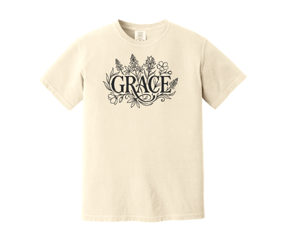 Grace Shirt, Christian Shirt, Floral Shirt (1717)