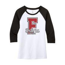 Fostoria (FOS-02) Design on District Women’s Perfect Tri 3/4-Sleeve Raglan (DM136L)