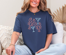 Lobster Martini Shirt, Summer Shirt, Women's Shirt (1717)