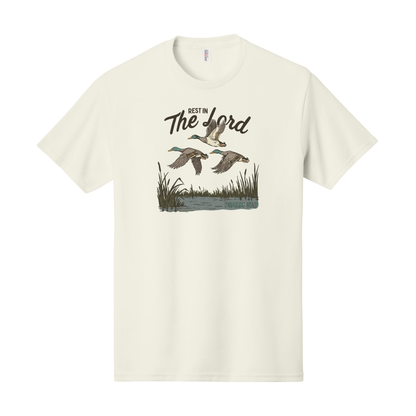 Rest in the Lord Shirt, Christian Shirt, Nature Shirt, Duck Shirt, Mallard Shirt