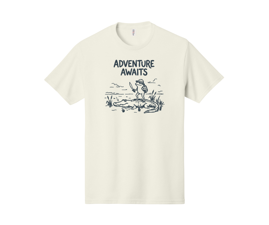 Adventure Awaits Shirt, Funny Shirt, Frog Shirt