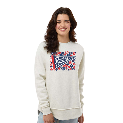Lakota (RAS-74) Design on Women's Weekend Fleece Crewneck Sweatshirt (LAT3525)