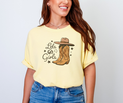 Lets Go Girls Shirt, Cowgirl Shirt, Western Shirt, Cowboy Shirt (1717)