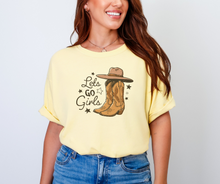 Lets Go Girls Shirt, Cowgirl Shirt, Western Shirt, Cowboy Shirt (1717)