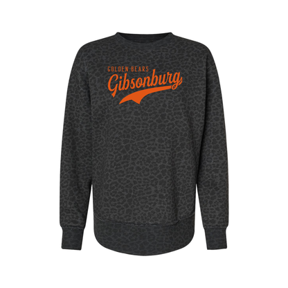 Gibsonburg (GBAS-37) Design on Women's Weekend Fleece Crewneck Sweatshirt (LAT3525)
