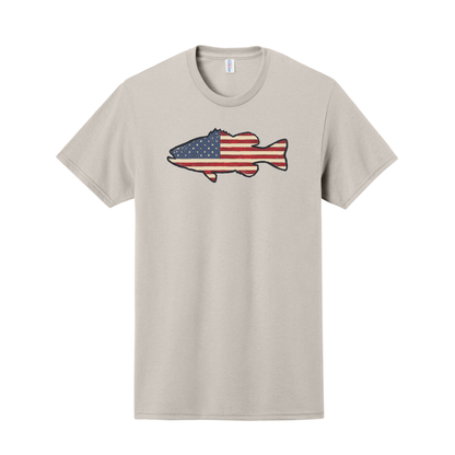 American Flag Bass Shirt, Fishing Shirt, Fishing Sweatshirt, USA Shirt, USA Sweatshirt, Patriotic Shirt