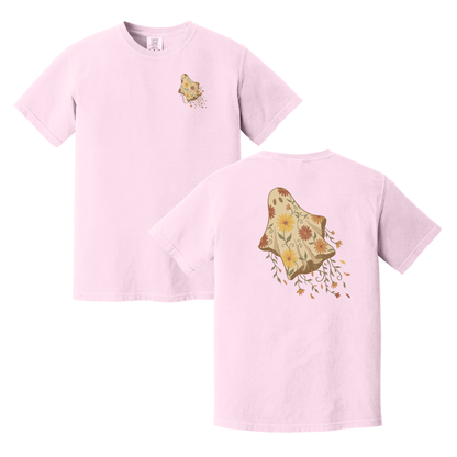 Floral Ghost Shirt, Fall Shirt, Halloween Shirt, Summerween Shirt, Summer Shirt, Women's Shirt
