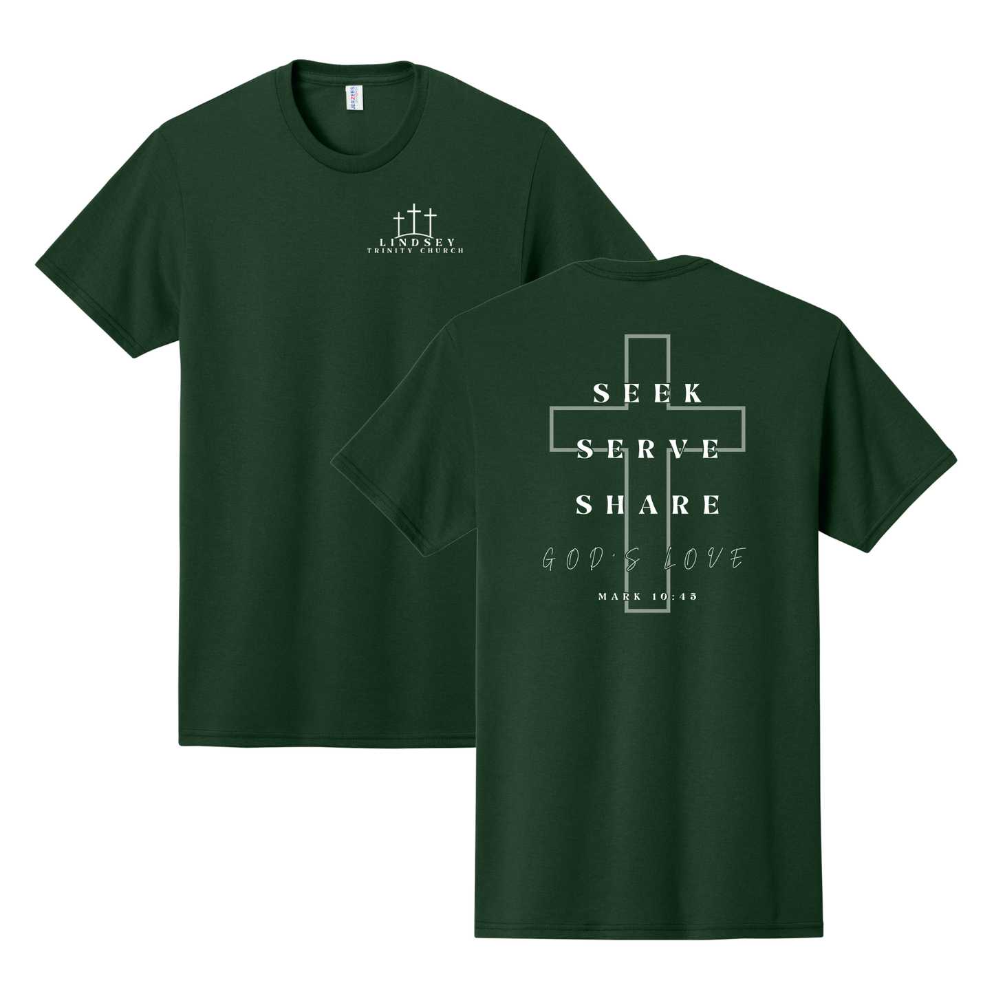 Lindsey Trinity Church Basic Short Sleeve T-Shirt