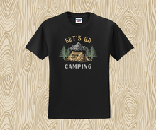 Let's Go Camping, Camping Shirt, Nature Shirt, Tent Camping Shirt (29M)