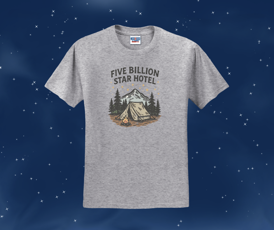 Five Billion Star Hotel Shirt, Camping Shirt, Nature Shirt, Tent Camping Shirt (29M)