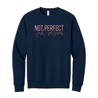 Not Perfect Just Forgiven Sweatshirt, Christian Sweatshirt, Faith Sweatshirt, Jesus Sweatshirt
