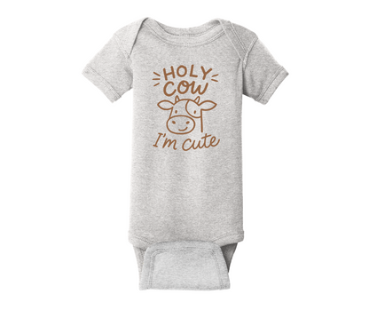 Holy Cow I'm Cute Shirt, Holy Cow I'm Cute Onesie, Cute Kid's Shirt, Baby Onesie