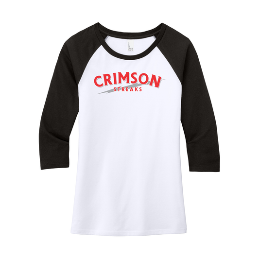 SJCC/BHCS (SJAS-14) Design on District Women’s Perfect Tri 3/4-Sleeve Raglan (DM136L)