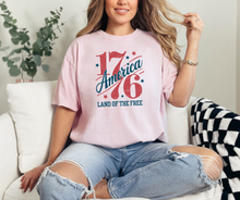 1776 America Land of the Free Shirt, Patriotic Shirt, USA Shirt, America Shirt (1717)