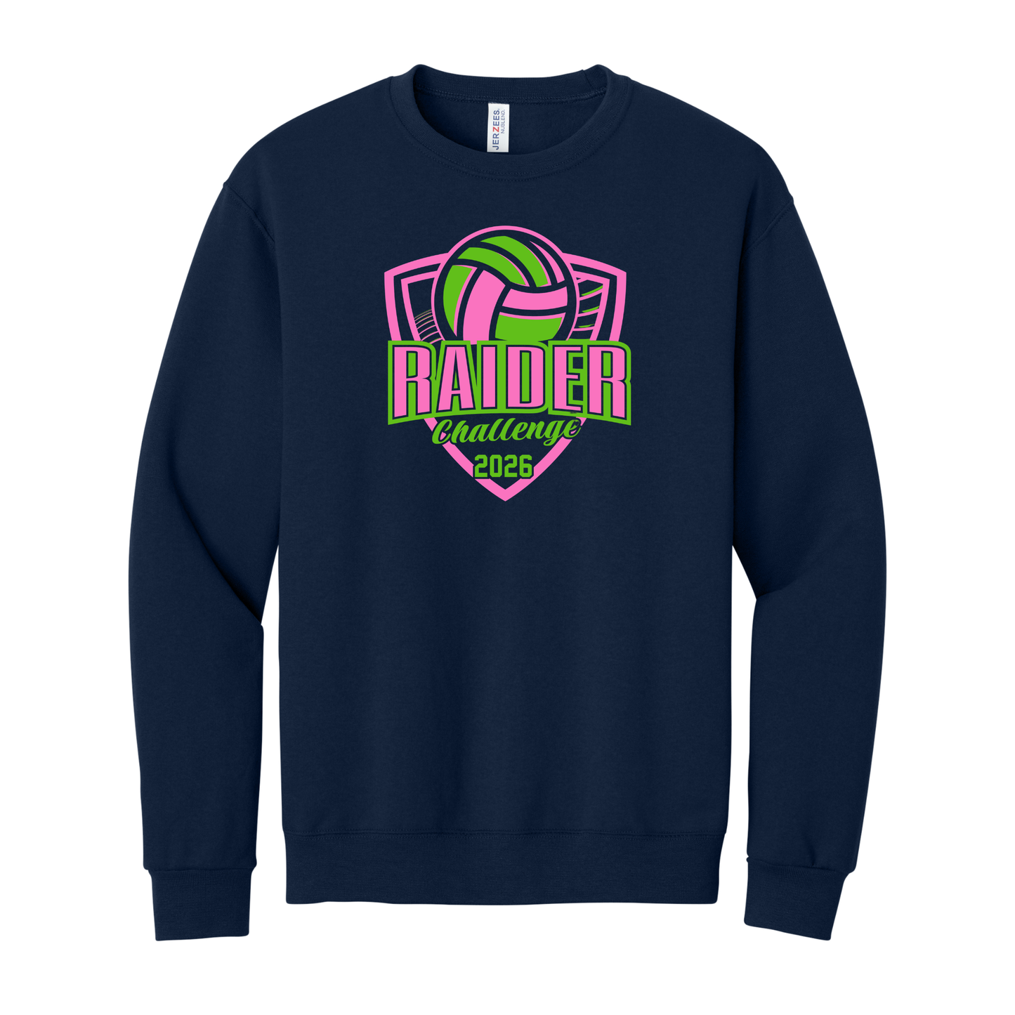 Lakota Volleyball Raider Challenge Basic Crewneck Sweatshirt