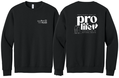St. Mary & St. Michael Ohio March for Life Basic Crewneck Sweatshirt